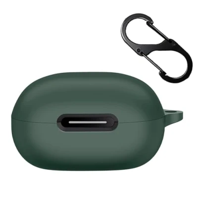 Image de GIOPUEY Étuis Compatible avec Anker Soundcore P40i, Coque Silicone, Poids léger, Antichoc, Portable Vert armée