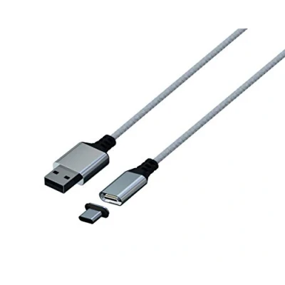 Image de Konix Mythics Câble de charge magnétique premium 3 m type A à C pour manette Xbox Series XS Chargement grande vitesse Blanc