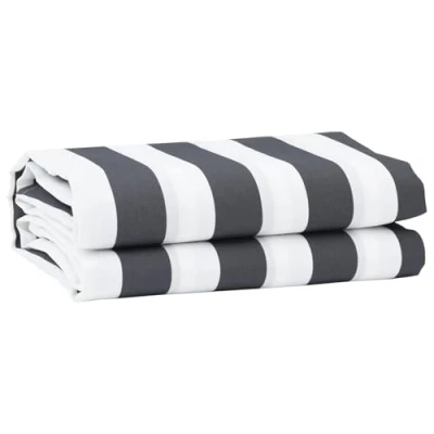 Image de VidaXL Tissu de Remplacement Store Anthracite et Blanc 3 x 2 m 42000820