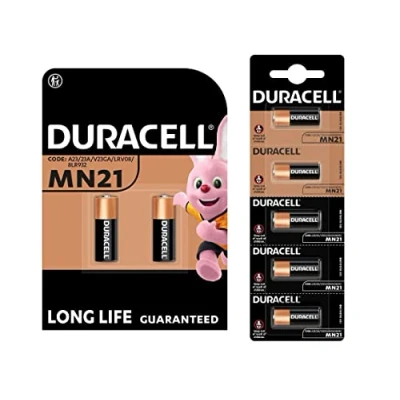 Image de 7 x Duracell MN21 A23 23A (1 blister de 2 piles + 1 5 batteries)