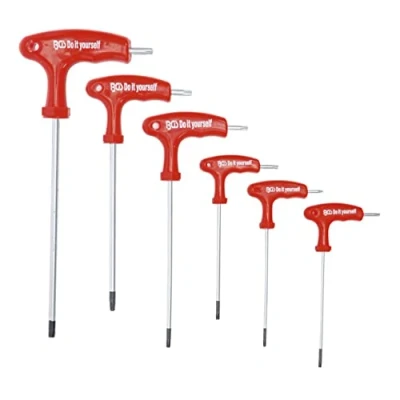 Image de CLES TORX EXTRA LONGUES T10 A T40 JEU DE 6 TOURNEVIS POIGNEE en T