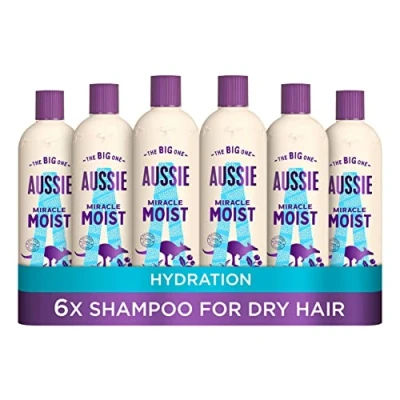 Image de Aussie Miracle Moist Shampooing 300 ml Lot de 6