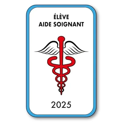 Image de SIGNAL SAFETY Autocollant Sticker Vignette Caducée 2024 pour Pare Brise en Vitrophanie V4 Élève Aide Soignant