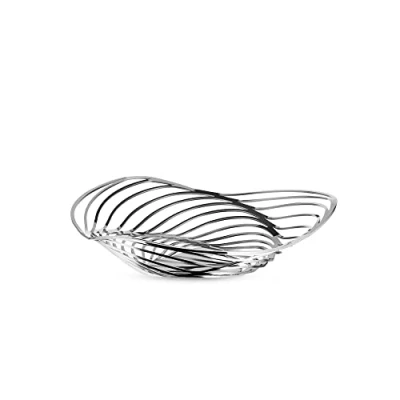 Image de Alessi Aco02 Trinity Corbeille en Acier Inoxydable 18/10 Brillant, Ø 26 Cm