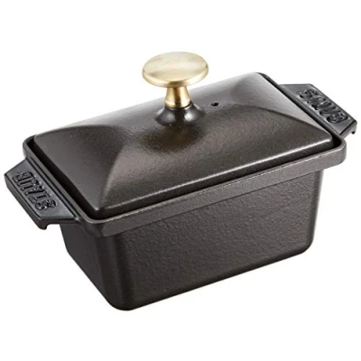 Image de STAUB Terrine en Fonte, Rectangulaire, 15 x 11 cm, Noir Mat, Noire
