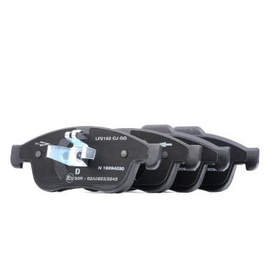 Image de DELPHI LP2152 Jeu de plaquettes frein non préparé pour indicateur d&#039;usure avec tôle anti bruit sans accessoires RENAULT: GRAND SCENIC 3