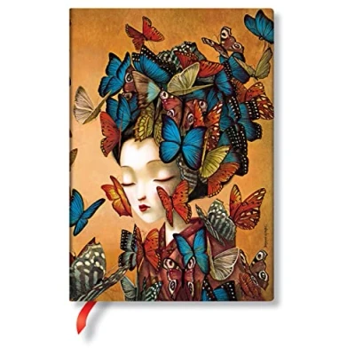 Image de Paperblanks Carnets Flexis à Couverture Souple Madame Butterfly, Non ligné, Midi (130 x 180 mm) FB6526 5