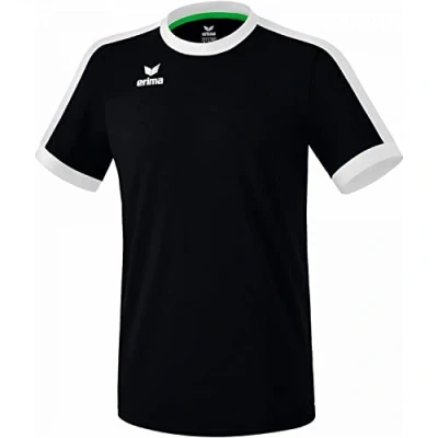 Image de Erima Mixte Maillot Retro Star, Noir/Blanc, M EU
