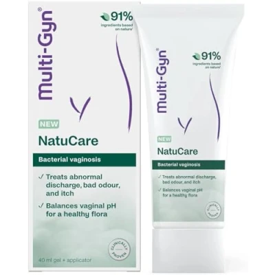 Image de Multi Gyn NatuCare pour Vaginose Bactérienne Infections bactériennes dans la zone intime Soulage les odeurs, écoulements, Gel à l&#039;acide lactique restaurer flore 40ml +