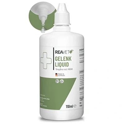 Image de ReaVET Liquide articulé pour chiens et chats avec MSM 110 ml les articulations os, soutien naturel de la fonction articulaire une grande acceptation