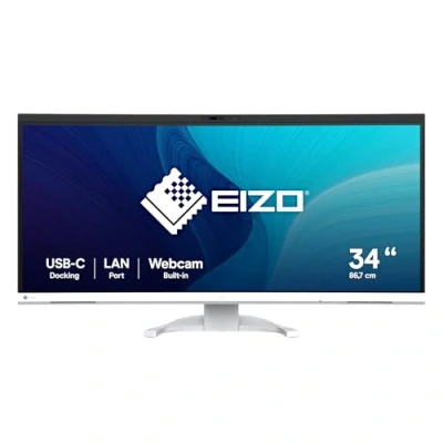 Image de Eizo FlexScan EV3450XC WT LED Display 86,6 cm (34.1&quot;) 3440 x 1440 Pixels UltraWide Quad HD Blanc