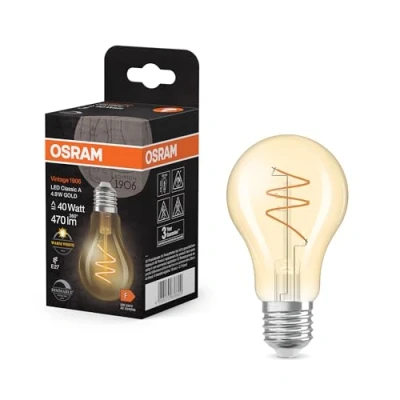 Image de Ampoule LED Vintage 1906 Classic OSRAM Blanc chaud Intensité variable Filament en spirale