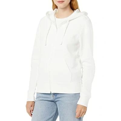 Image de Amazon Essentials Sweatshirt à Capuche Entièrement Zippé en Molleton et Éponge (Grandes Tailles Disponibles) Femme, Ivoire, XL