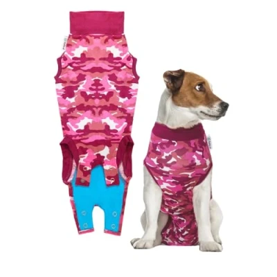 Image de Suitical Recovery Suit Chien, XS, Rose Camouflage