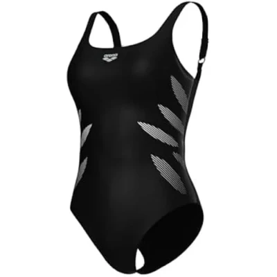 Image de arena Milena Wing Back Maillot de Bain une Pièce Femmes Bonnet B, Shapewear, Technologie Power Mesh, Tissu Sensitive Fabrics Résistant au Chlore, Bonnets Fixes et Bretelles Ajustables