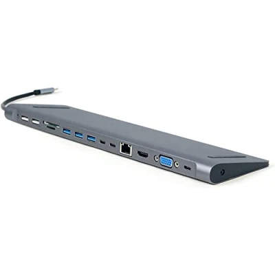 Image de Gembird USB C Hub HDMI GbE 5xUS B 2.0 3.1 3xUSB 1xPD 8716309121439