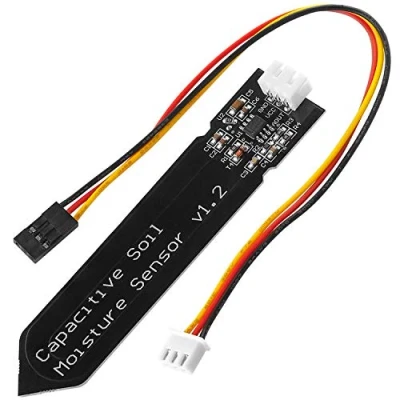 Image de AZDelivery Capteur d&#039;Humidité du Sol Module Capacitif Hygromètre V1.2 Compatible avec Arduino et Raspberry Pi incluant Un E Book!