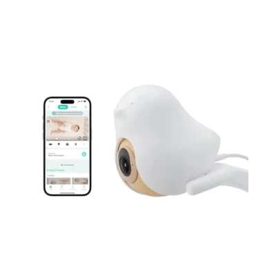 Image de Babyphone Intelligent CuboAi 3 : caméra Wi FI 2.5K QHD, Audio bidirectionnel, alertes température et humidité, berceuses, détection Visage Couvert retournement, contrôle Via app