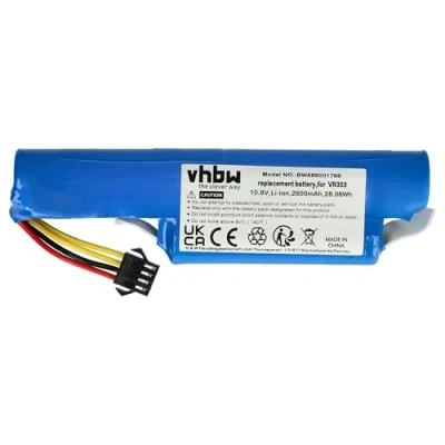 Image de vhbw 1x Batterie Compatible avec Vileda VR 201 PetPro, 303 Robot électroménager (2600mAh, 10,8V, Li ION)