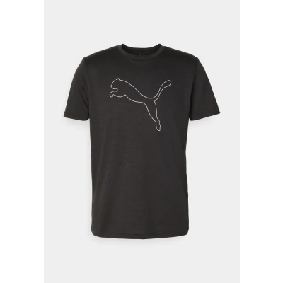 Image de PUMA M TAD Essential Heather Cat Tee (CF Large Cat), T Shirts Mixte, Black Heather, 4XL