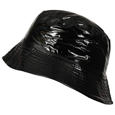 Image de TOUTACOO, Bob de Pluie Vinyle Imperméable, 10 Uni Noir, Taille unique