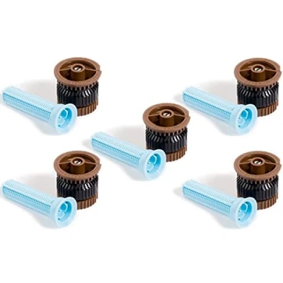 Image de Suinga Lot 5 x Buse pour tuyères HE Van 12 Rain Bird à Angle Variable. Portée 3,7 m, Haute efficacité et économie d&#039;eau, Marron