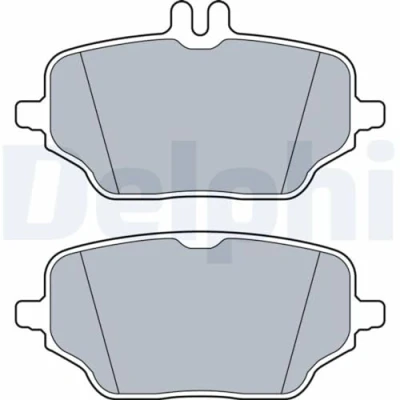 Image de DELPHI LP3572 Jeu de plaquettes frein préparé pour indicateur d&#039;usure avec tôle anti bruit accessoires MERCEDES BENZ: GLE