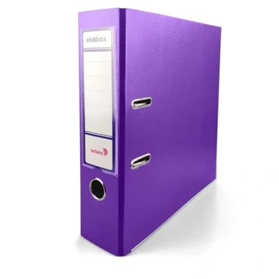 Image de Netuno 1x classeur à anneaux violet A4 mécanisme 2 8cm plastique éco d&#039;école pour documents de format levier bureau maison
