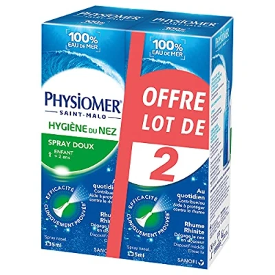 Image de Physiomer Hygiène du Nez Spray Lot de 4 x 135 ml