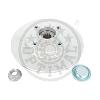 Image de OPTIMAL 602893BS1 Disque de frein 249 9 4/4 108 plein revêtu avec roulement roues intégré, capteur ABS intégré PEUGEOT: 307 3/5 portes, SW
