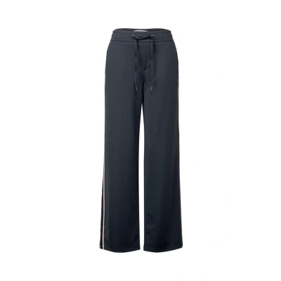 Image de Street One MIT Gallonstreifen Pantalon de survêtement, Femme, Taille: 38x32, Blau