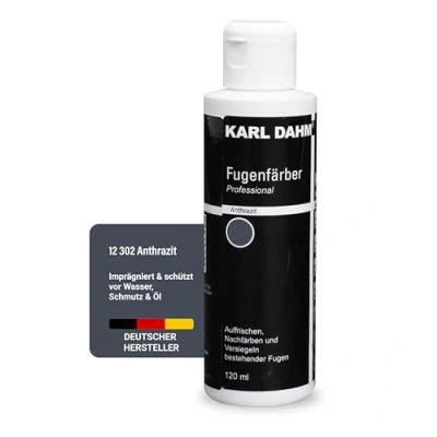 Image de Karl Dahm Teinture pour Joints Coloration Anthracite 120 ml I 3 Couleurs Disponibles Teinter et Sceller les de Carrelage Peinture Rénovation Intérieurs 12302