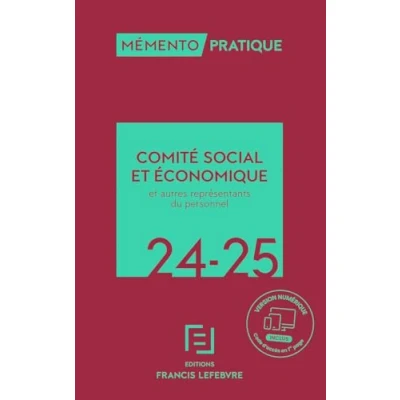 Image de Mémento CSE et autres représentants du personnel 2024 2025
