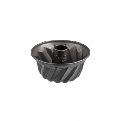Image de Zenker 7688 Mini moule à kouglof, kougelhopf, gâteau, kouglof alsacien, Acier inoxydable, Noir, 18 x 11 cm