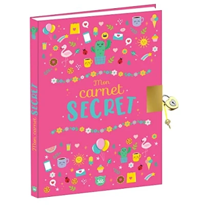 Image de Mon carnet secret girly Journal intime avec cadenas à compléter