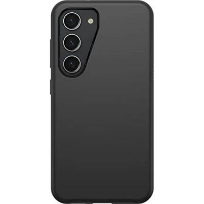 Image de Otterbox Symmetry Coque pour Galaxy S23, Anti Chute, Protection Fine, supporte 3 x Plus de Chutes Que la Norme Militaire, antimicrobien, Noir, Livré sans Emballage