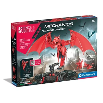 Image de Clementoni Jouet de Construction Dragon Flottant mécanique pour Enfants : kit Scientifique éducatif avec Motif tenségrité (8 Ans et Plus)