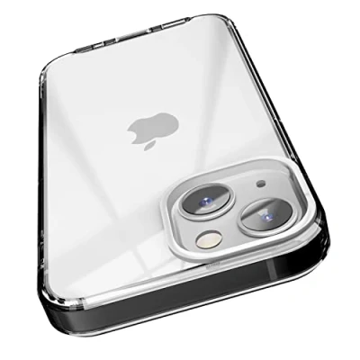 Image de elago Coque Hybride Transparente Compatible avec iPhone 13 (6.1&quot;), Technologie PC + TPU, Étui Anti Jaunissant, Protection Complète du Corps Pare Chocs Antichoc (Noir)