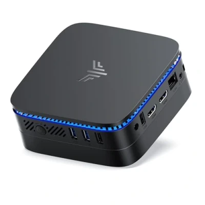 Image de NiPoGi AK1 Plus Mini PC Ιntel Alder Lake N N100 (jusqu&#039;à 3.4GHz) 12Go LPDDR5 4800MHz/256Go M.2 SSD,Ordinateur de Bureau,Tour 4K@60HZ HD Dual Display,TDP 15W,WiFi 2.4G/5G, RJ45,BT4.2,VESA