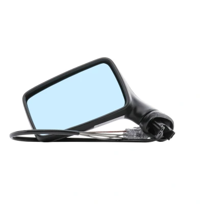 Image de Rétroviseur extérieur Tyc 302 0002 gauche noir Ajustage par câble, plain, teinté en bleu AUDI: 80 B4 Berline, B3