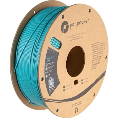 Image de Polymaker filament ABS 1,75 mm bleu sarcelle galaxie ABS, bobine en carton résistant à la chaleur, PolyLite 3D (PE01038)