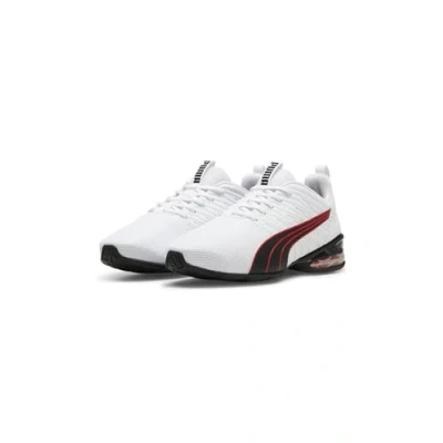Image de PUMA Mixte Voltaic Evo Light Road Running Shoe, White Black for All Time Red, 45 EU