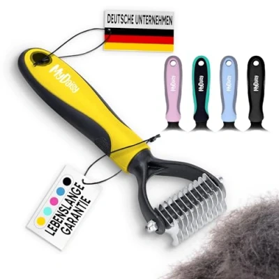 Image de MYDAISY brosse pour chien, sous poil, poils longs, peigne à poil longs