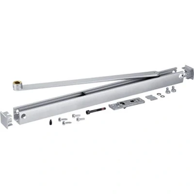 Image de Geze 143572 Rail coulissant TS 5000 ECline avec support d&#039;ouverture intégré Argenté
