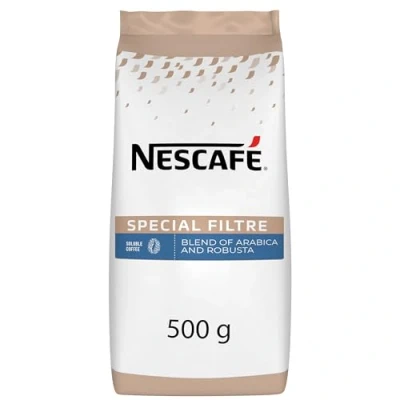 Image de NESCAFÉ SPÉCIAL FILTRE Café Soluble Avec Micro Grains 100% Issu d&#039;un Approvisionnement plus responsable Sachet De 500g