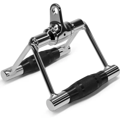 Image de Yes4All 36DB Cable Attachment Grip Rotating Handle Rubber Cover Mixte, F. Poignée Double D, Caoutchouc Rotatif, Standard