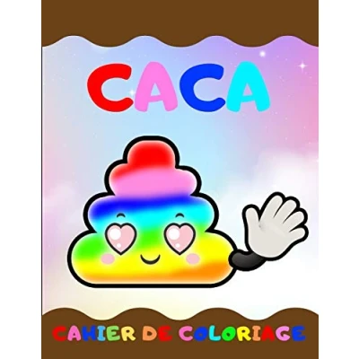 Image de CACA cahier de coloriage: 39 pages à colorier carnet coloriage pour enfant format A4 idée cadeau humour rigolo