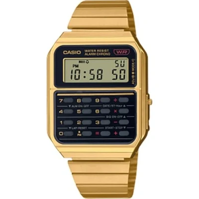 Image de Casio Calculator CA500 Unisex Montre à affichage digital goldcoloured, Taille: One Size, Gold coloured