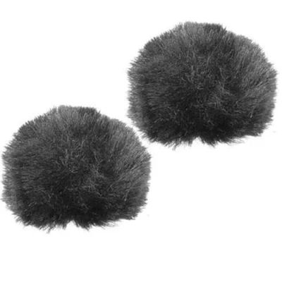 Image de Rycote 065501 Bonnette Fourrure pour Micro cravate, noir (pack de 2)