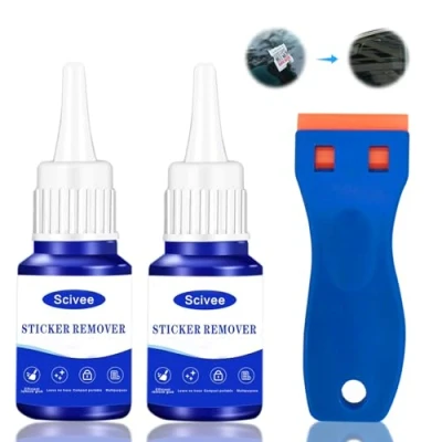 Image de Dissolvant Colle,Décapant Adhésif,Decolle Etiquette,Dissolvant D&#039;adhésif,Enlève Les Étiquettes Tenaces et Résidus de Colle,Retrait Rapide Colle